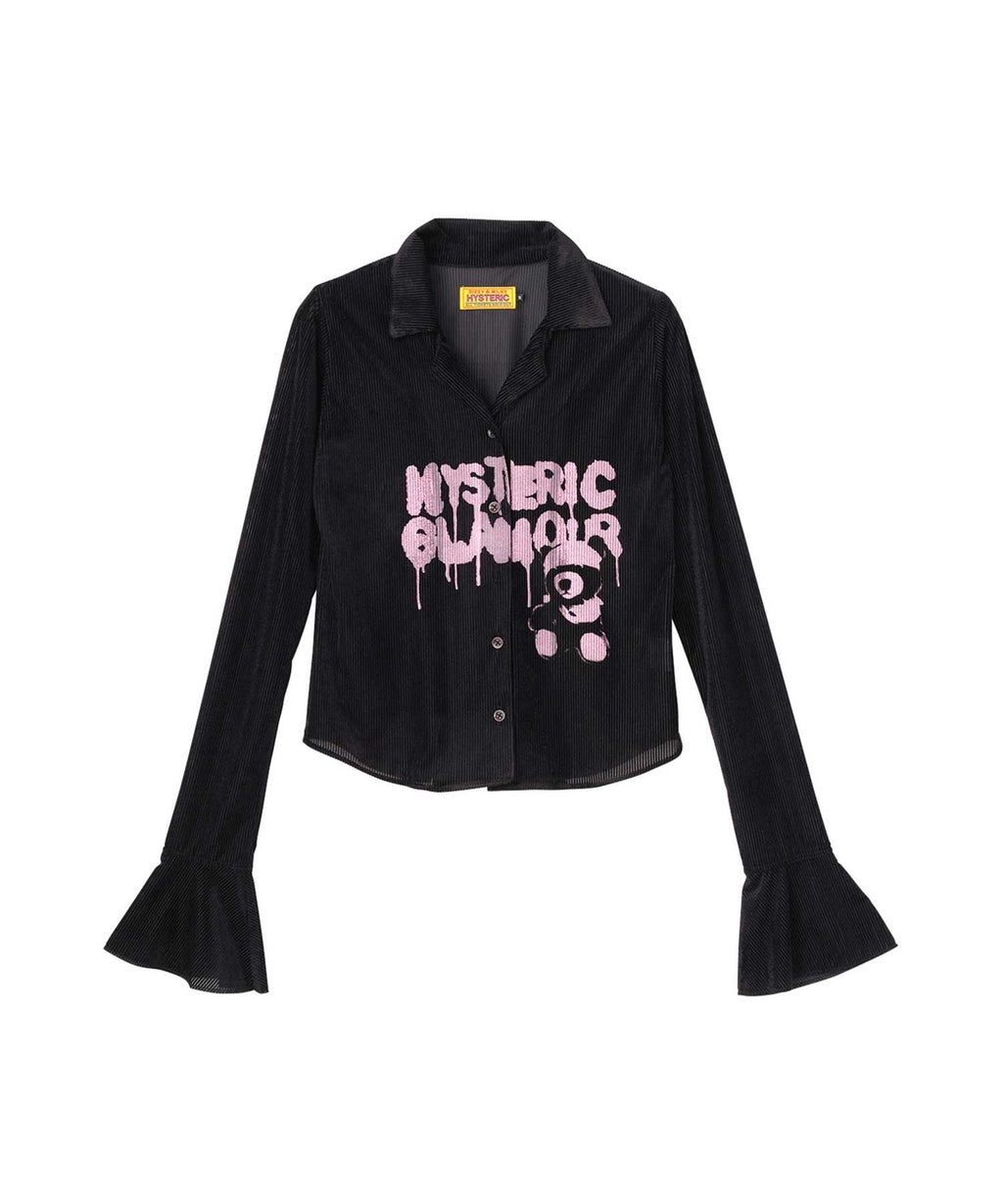 HYSTERIC TEDDY BEAR Velvet Tight Blouse
