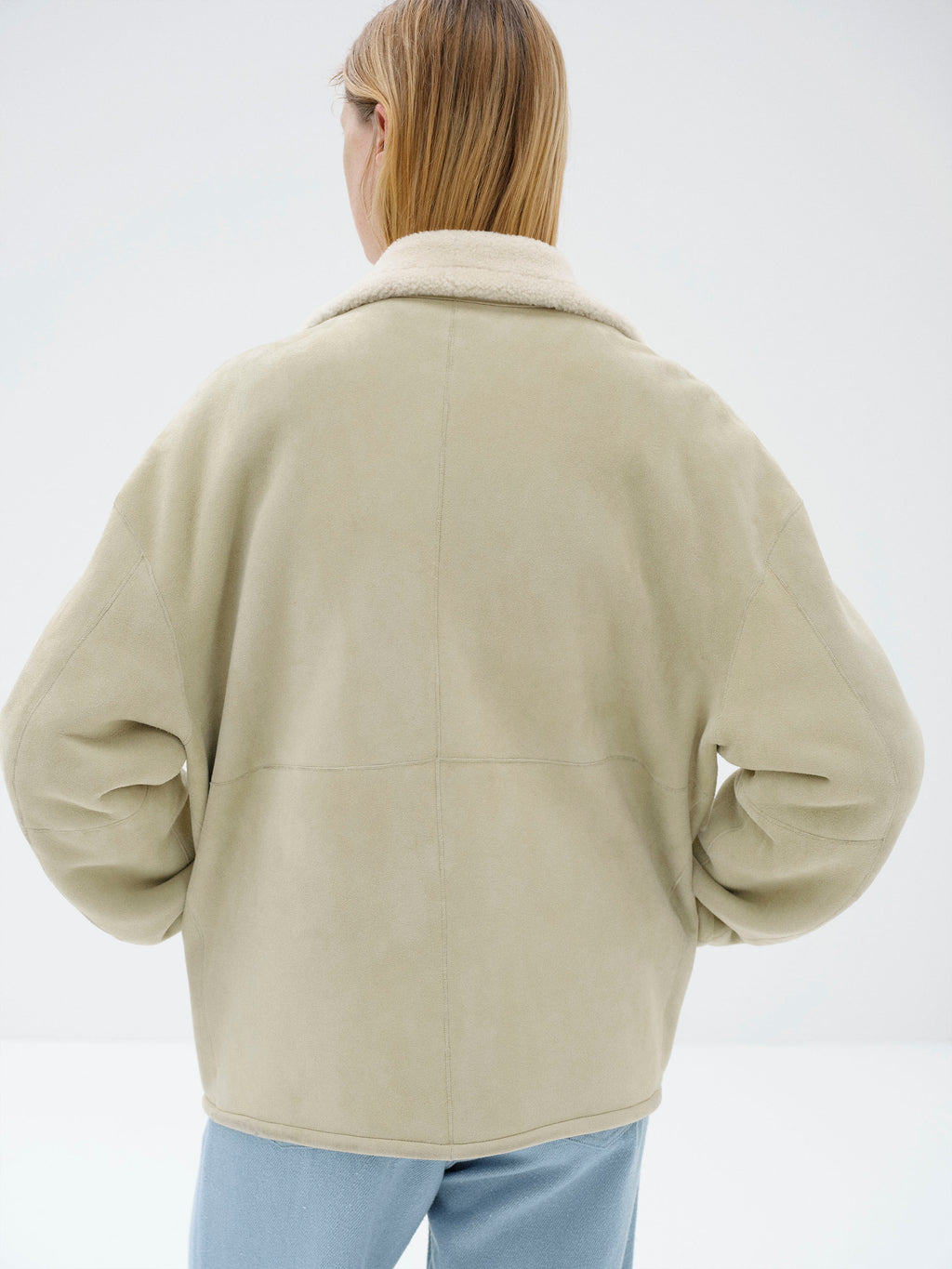 MERINO MOUTON ZIP BLOUSON