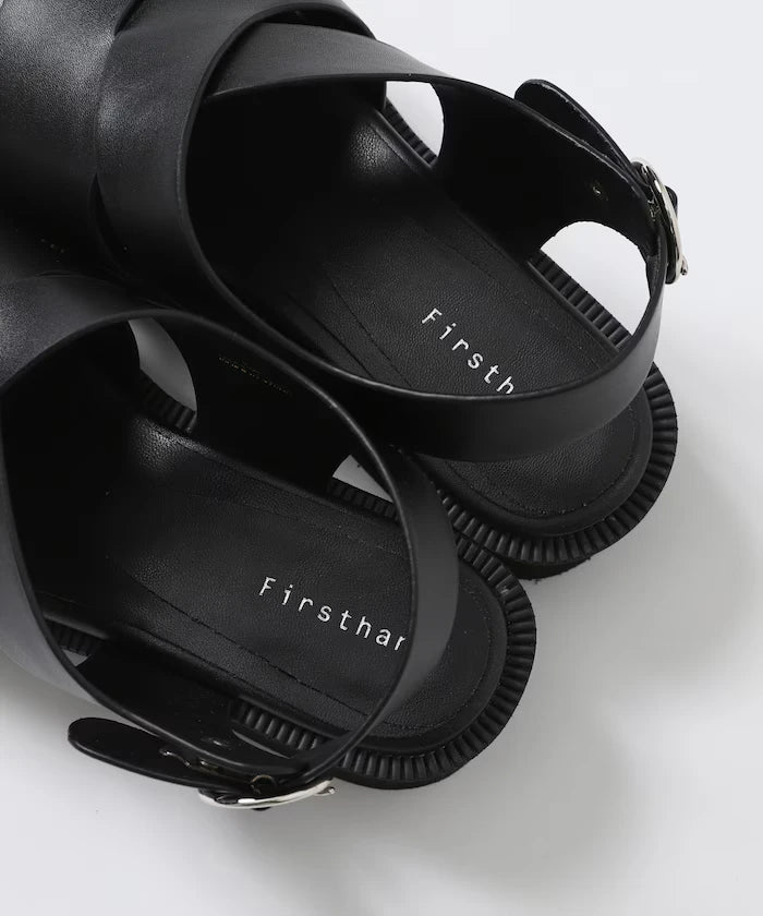 Wide Cross Sandals