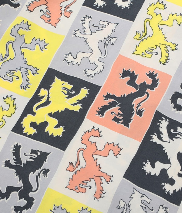HIGH DENSITY RAYON OPEN SHIRT “LION RAMPANT”