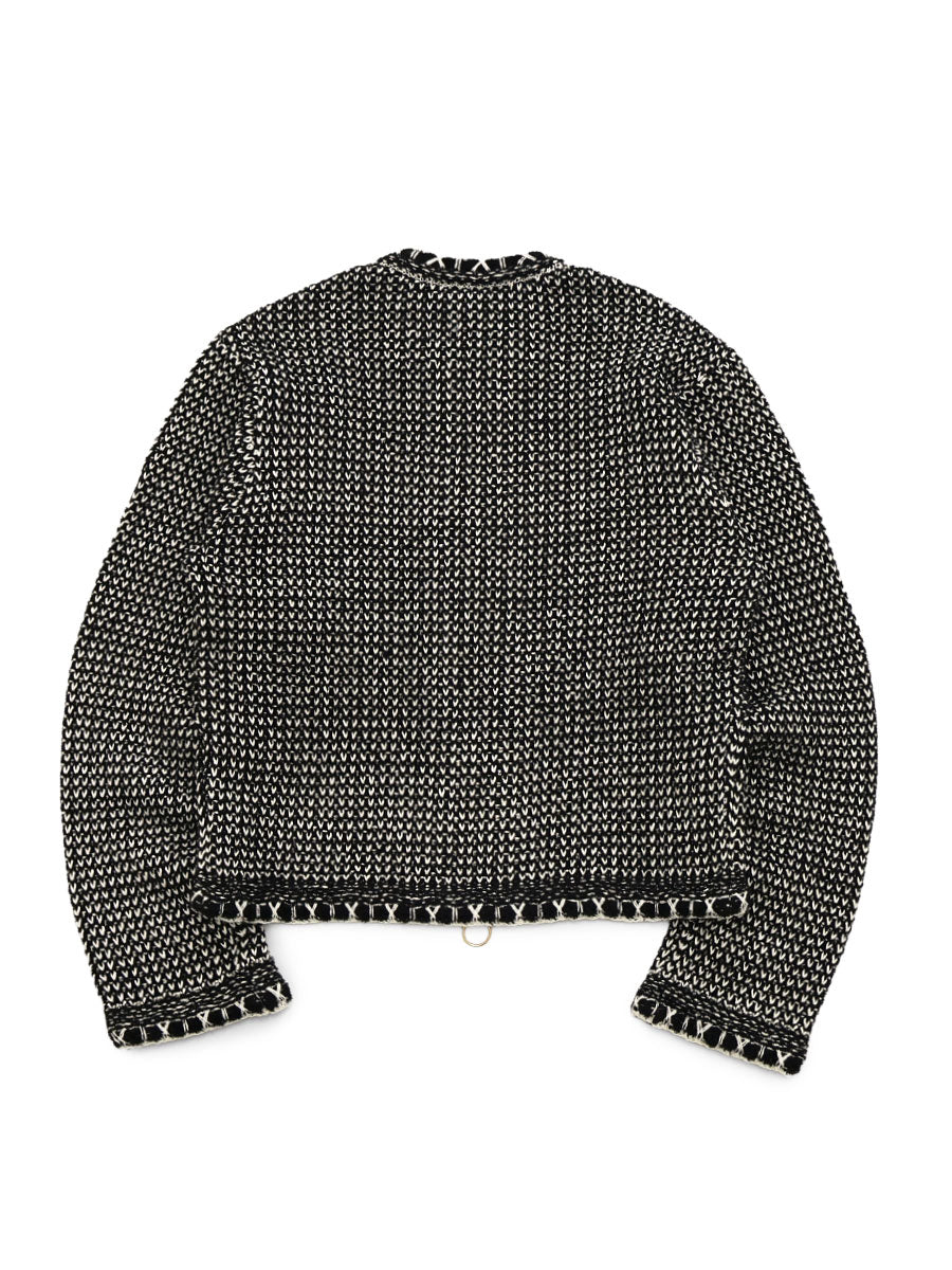 5G Knit Zip Cava Cardigan