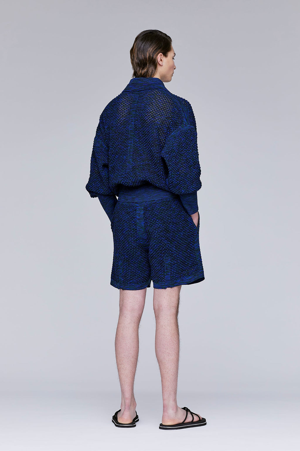 LATTICE KNIKAT STAND FALL COLLAR BLOUSON