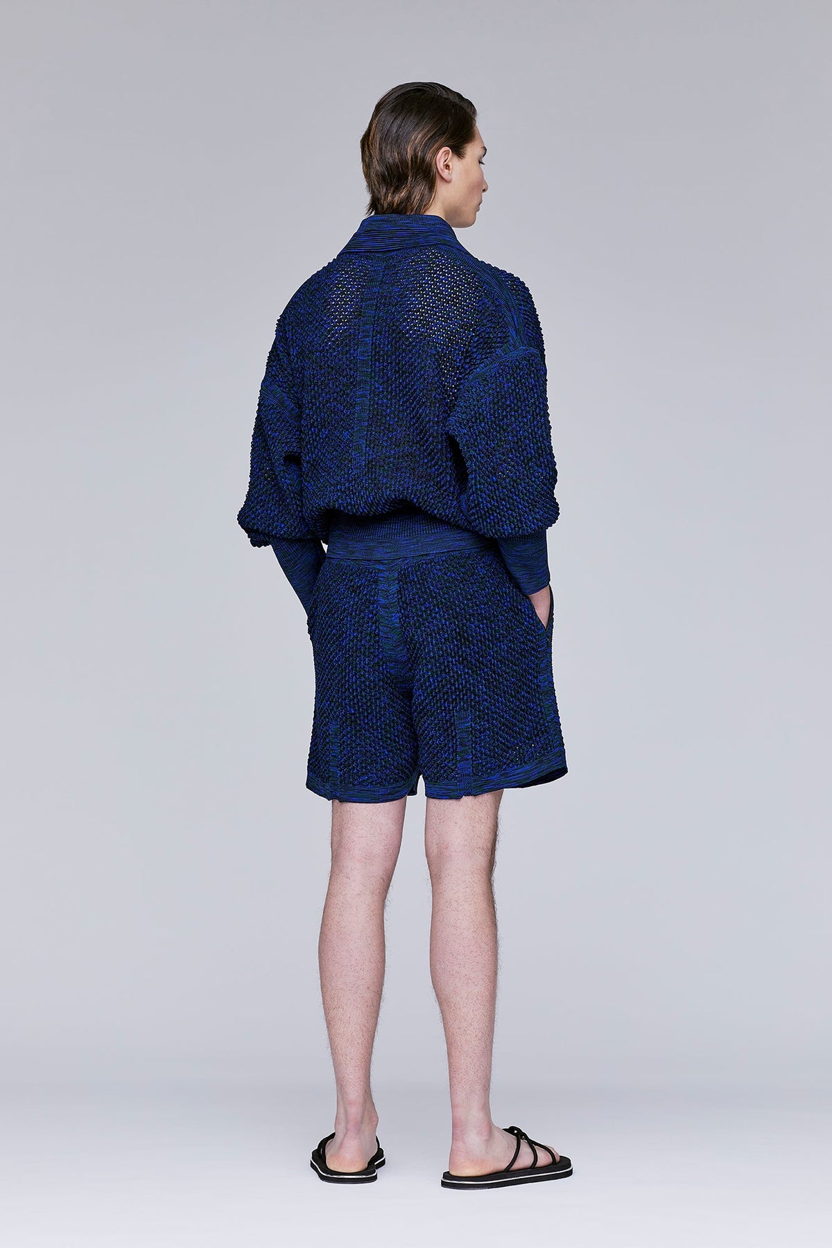 LATTICE KNIKAT STAND FALL COLLAR BLOUSON