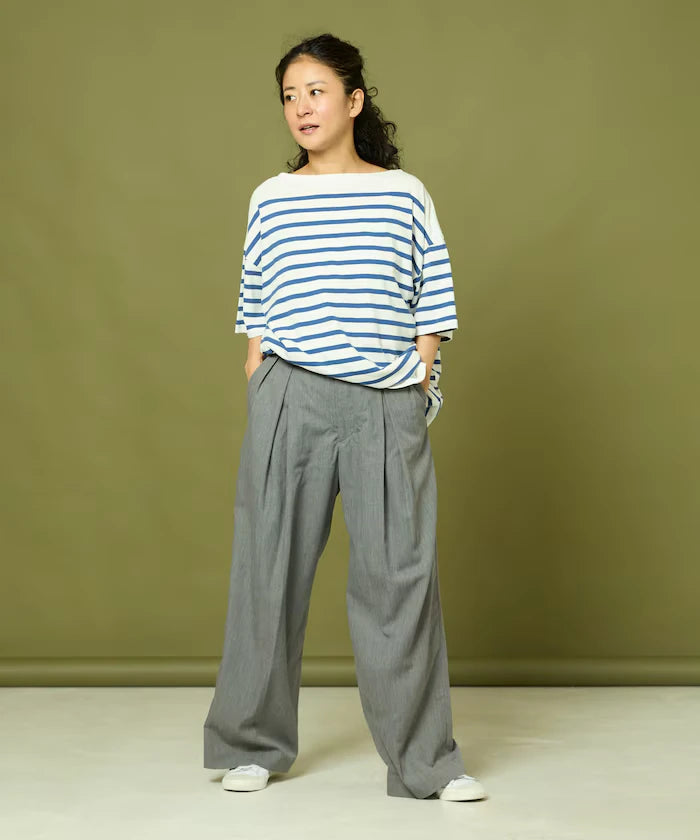 Tuck Wide Slacks Pants