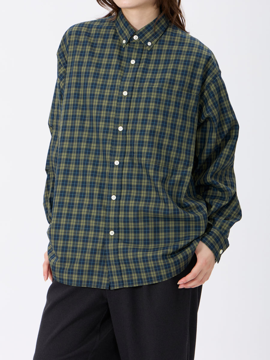 W's TECH BUTTON DOWN SHIRT L/S PLAIDS