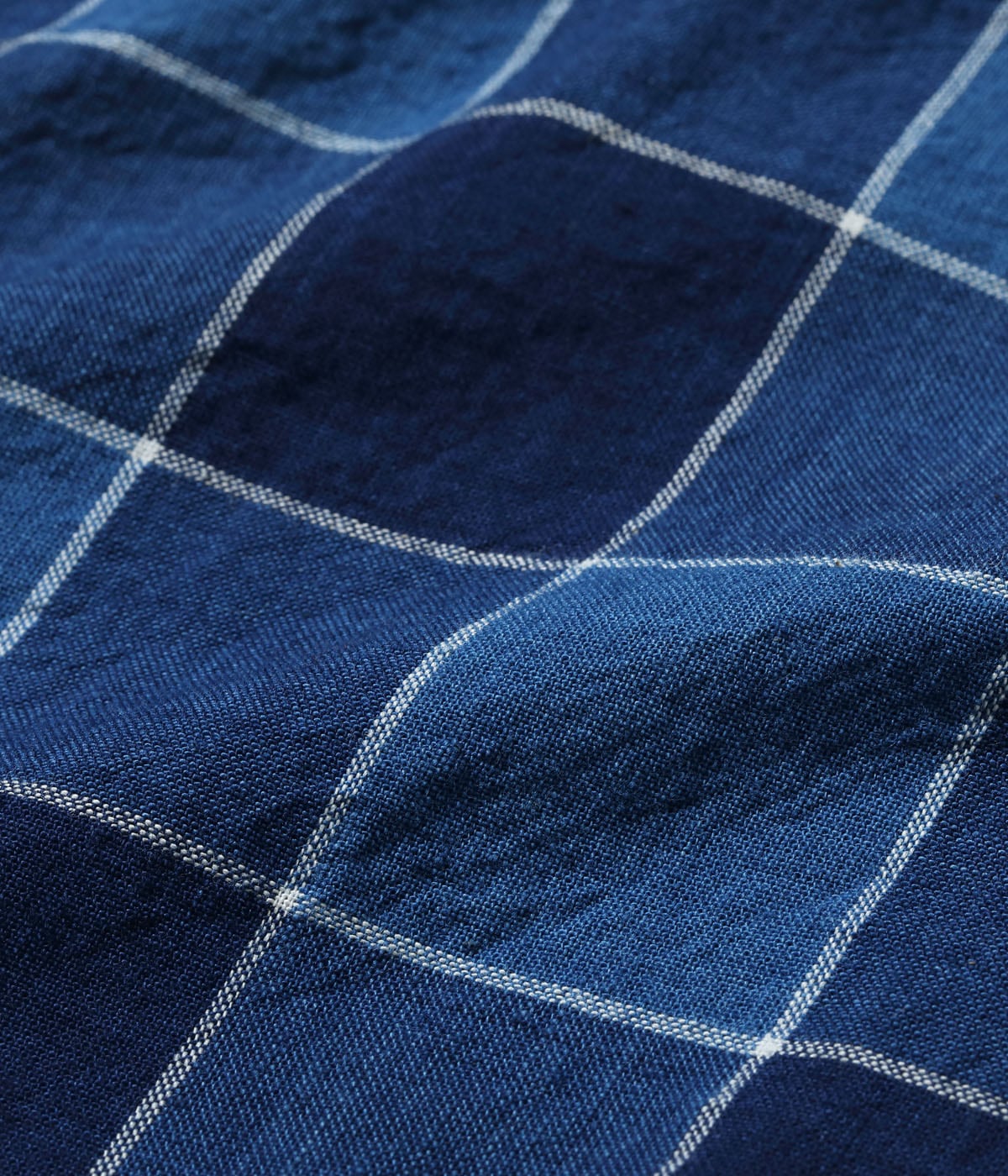 FICTION ROMANCE 5oz. INDIGO CHECK WORK SHIRT