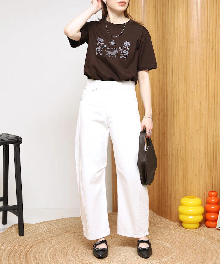 Organic Cotton Dot Graphic T-Shirt