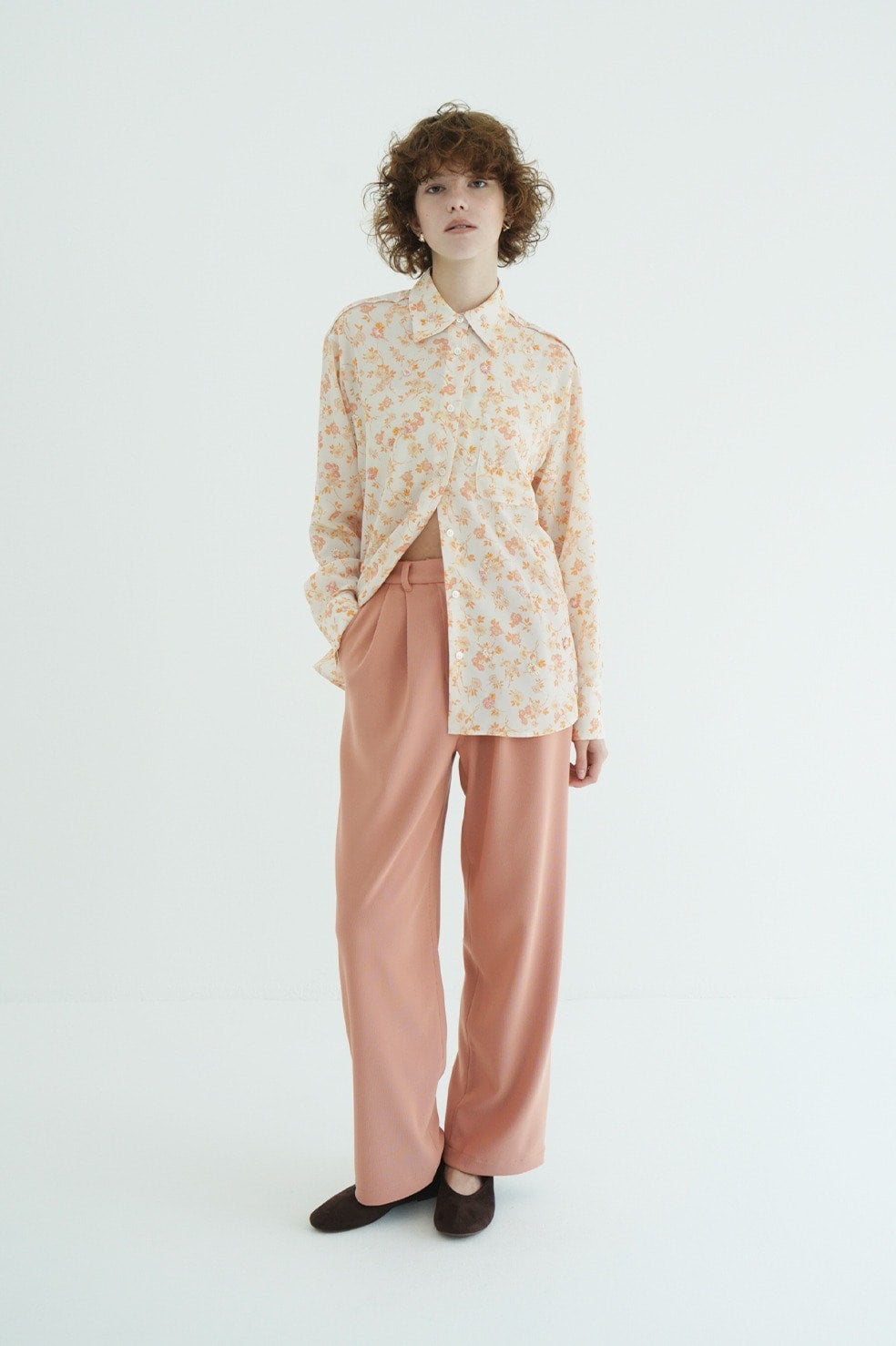 MABEL FLOWER HAND BEADS SHIRT