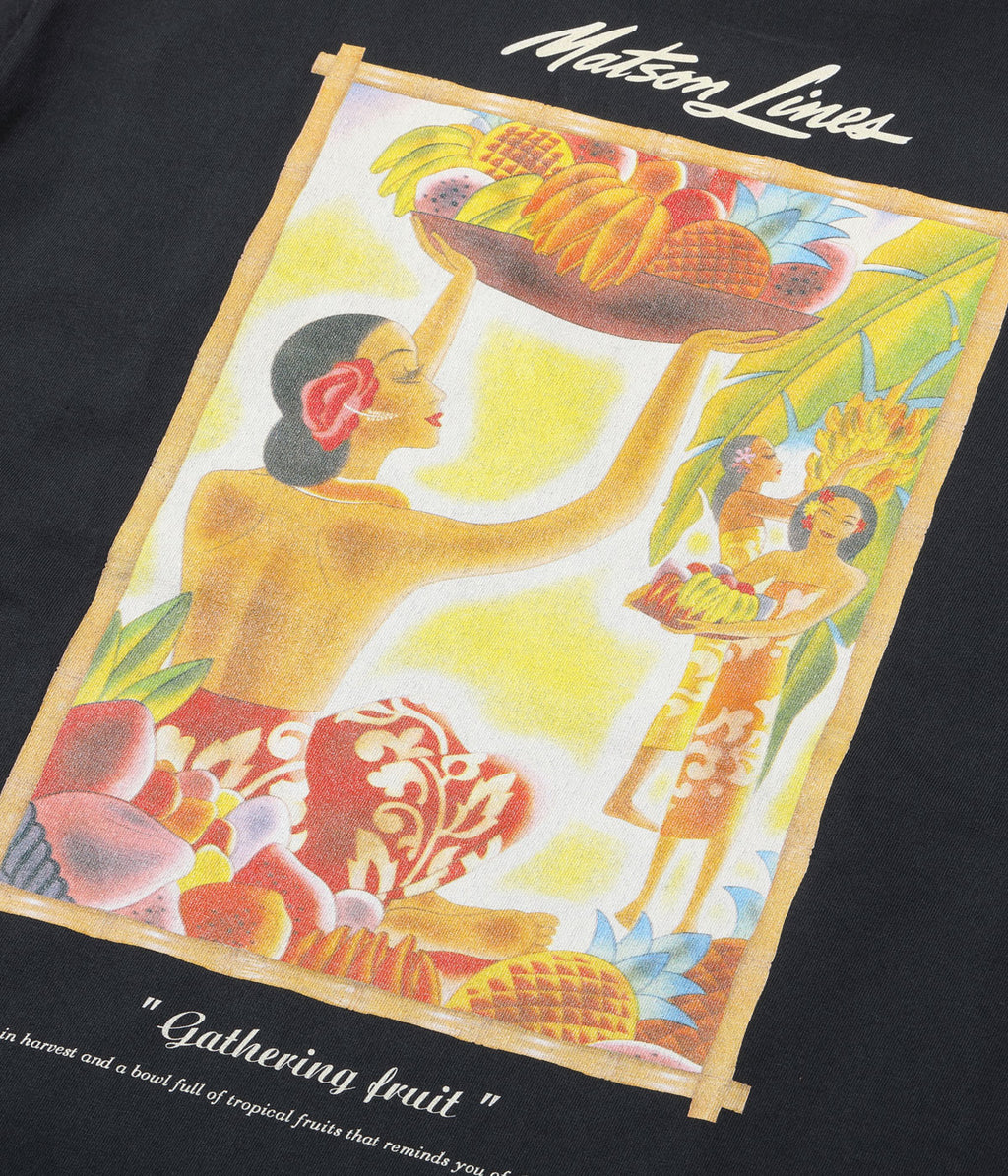 SUNSURF PRINT T-SHIRTS “GATHERING FRUIT”