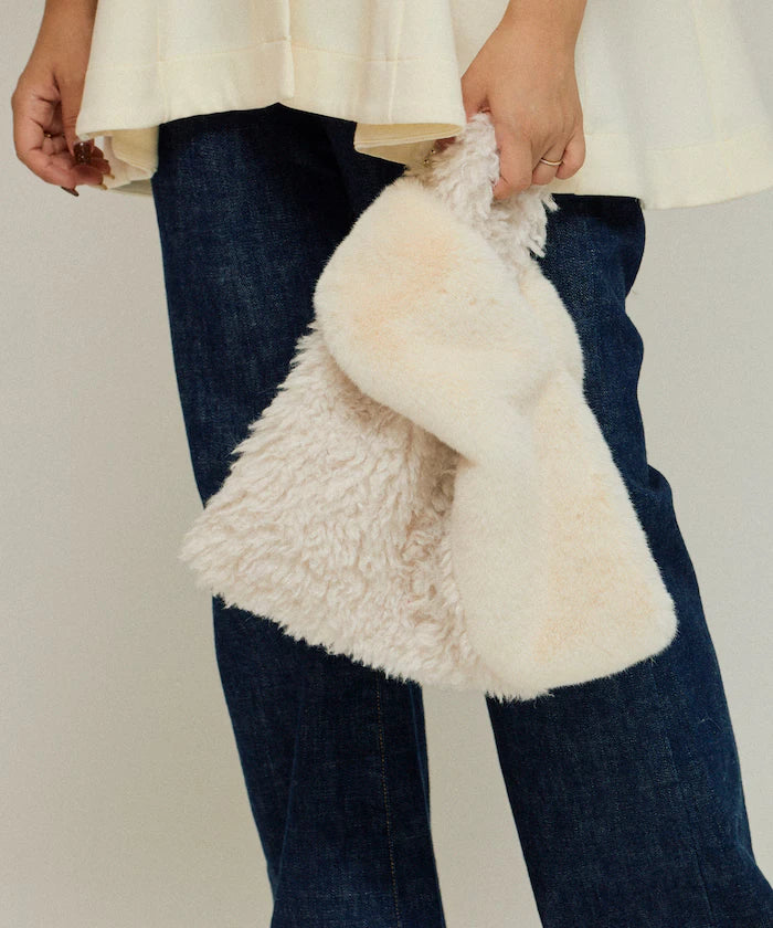 Faux Fur Combination Tote Bag