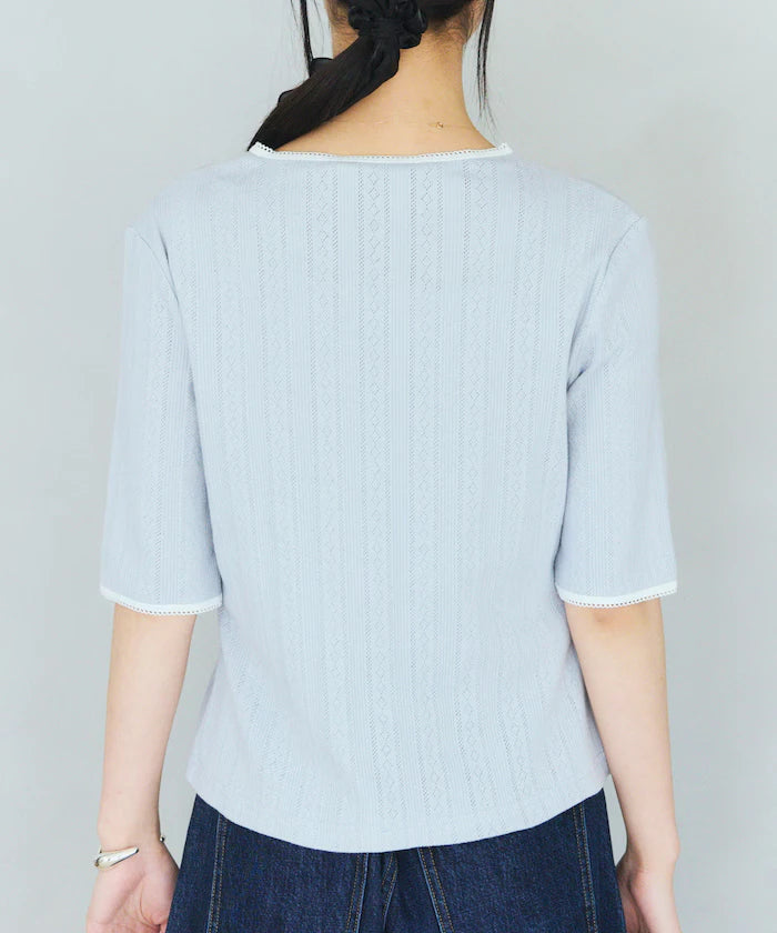 Knitted Cardigan with Variation Buttons