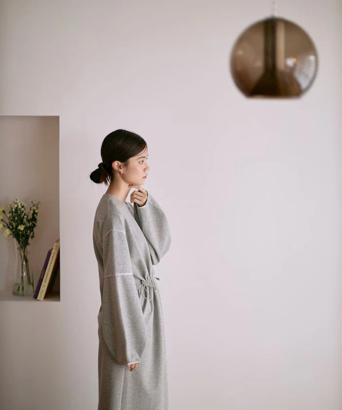 Cocoon Sleeve Damboru Sweat One-Piece / Spindle