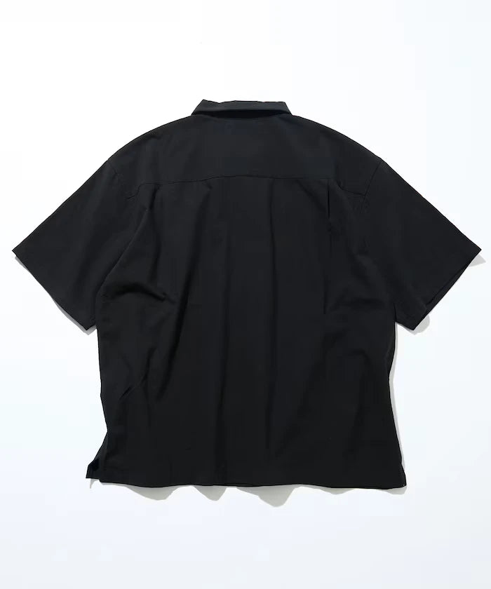 Relaxed Fit Floral Embroidered Short Sleeve Open Collar Shirt [Limited Edition]