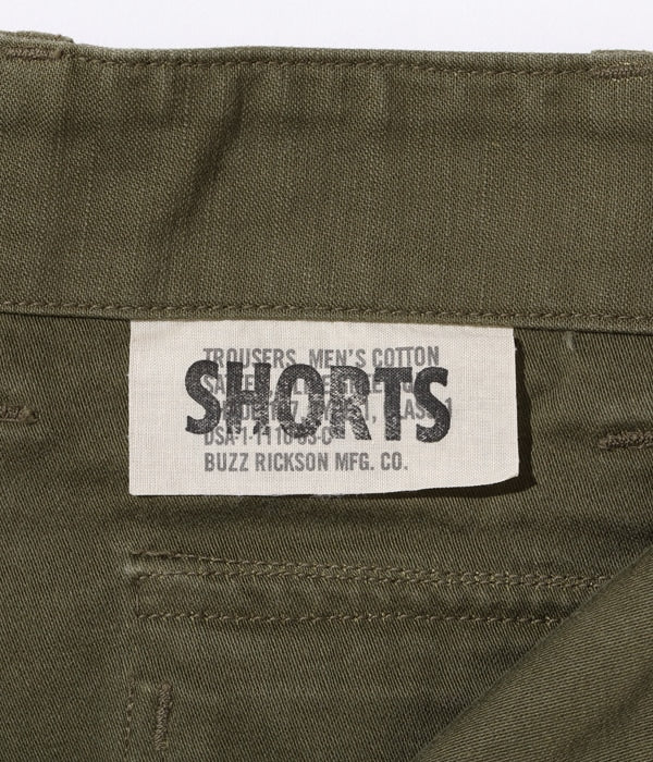 Trousers, Men's, Cotton Sateen Olive Green QM Shade 107, Type I, Class Shorts