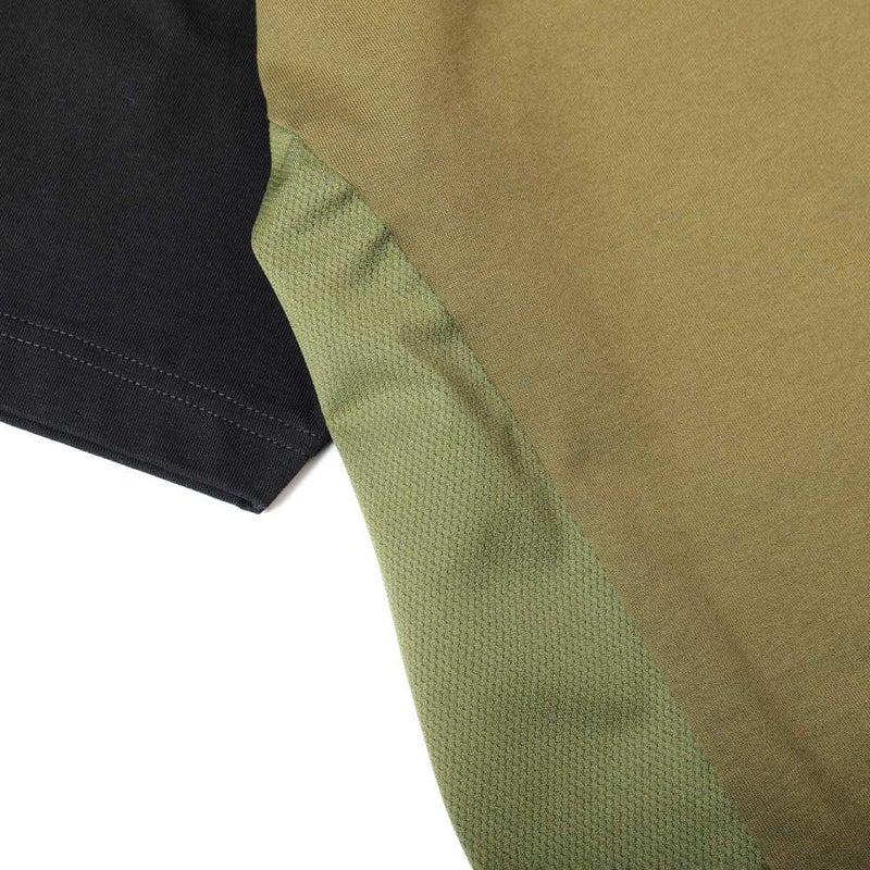 BLOCK MOCK NECK GOLF SERIES/ KHAKIK