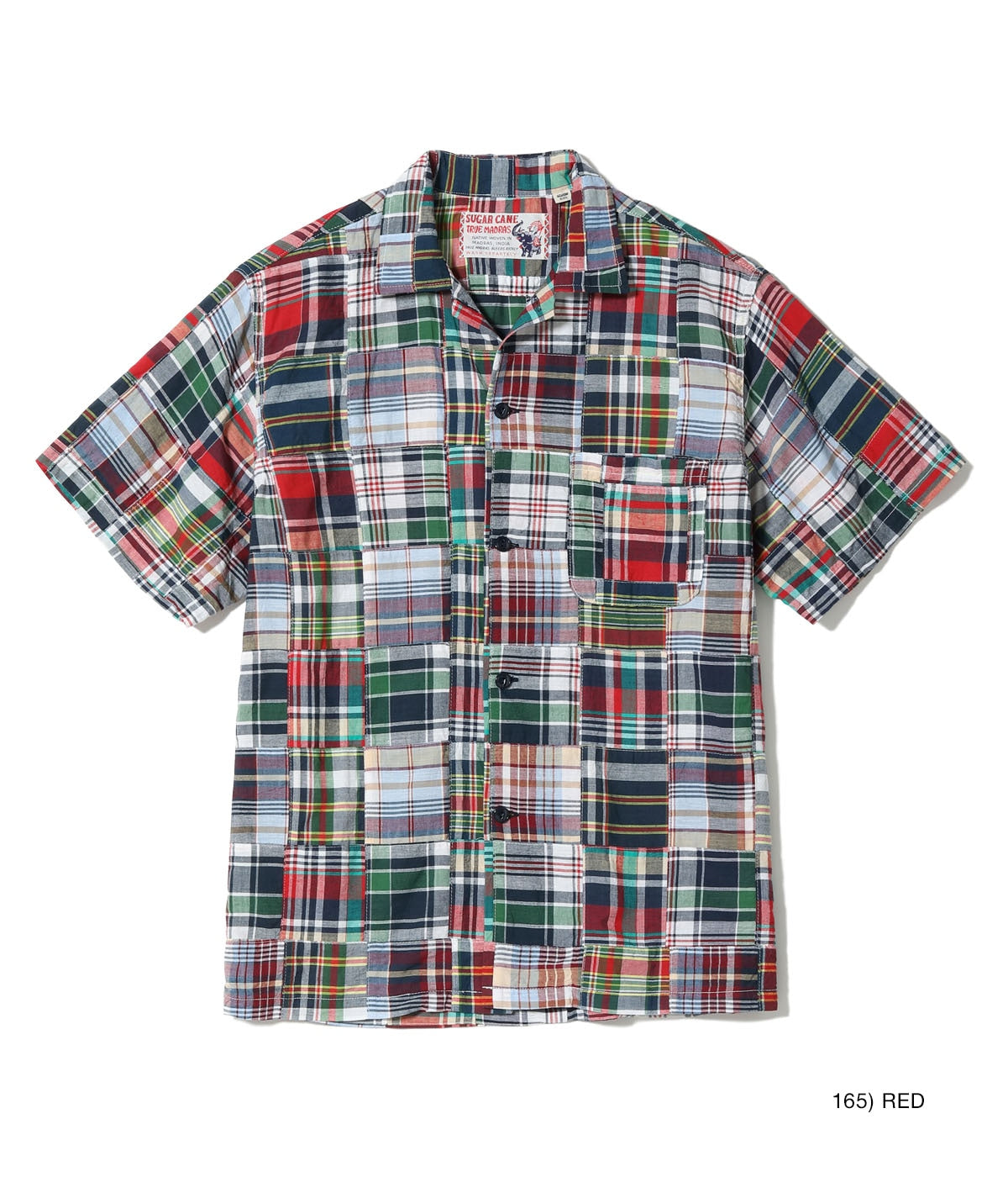 Madras Check Patchwork Open Shirt