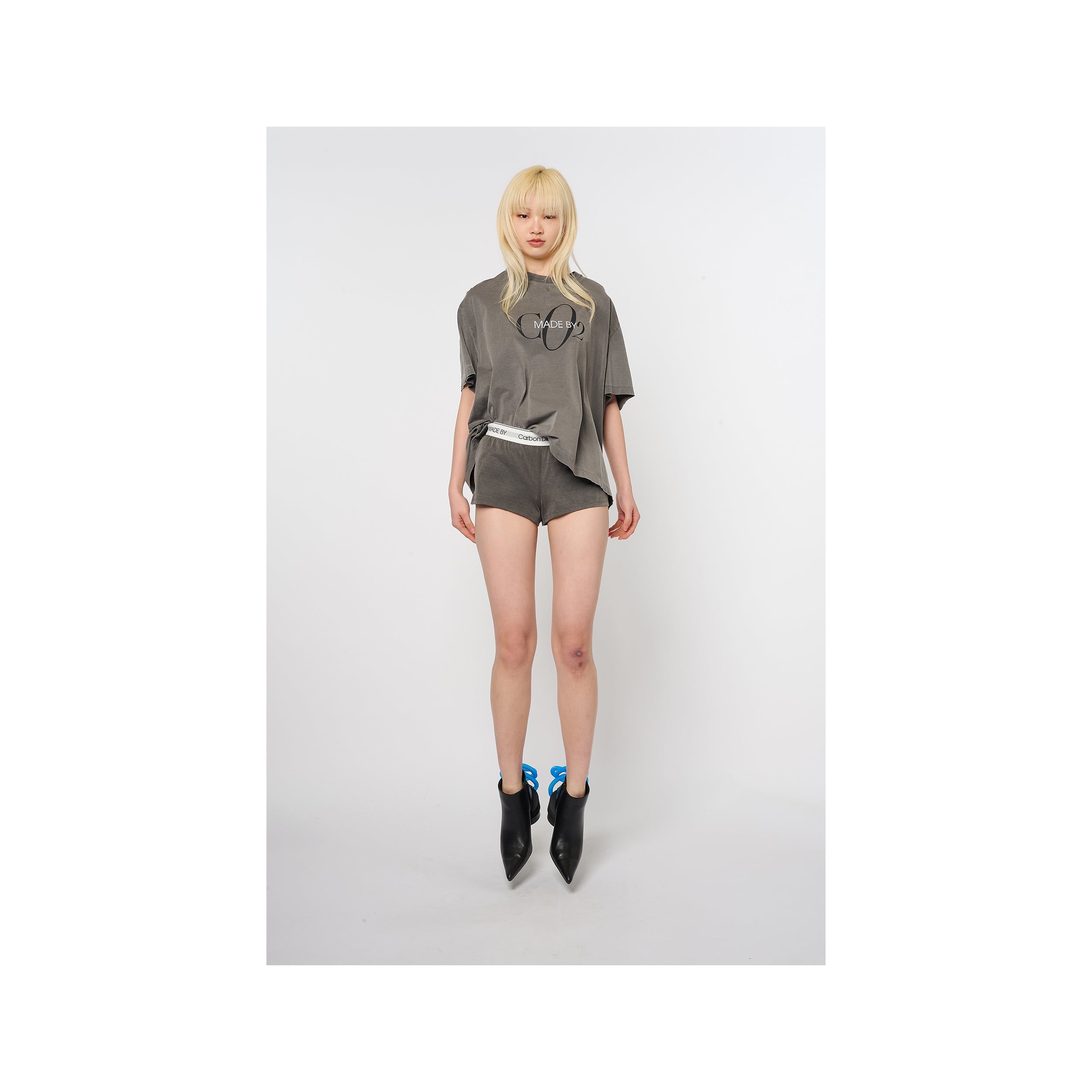 CO2 AIR YARN T-SHIRT：CHARCOAL