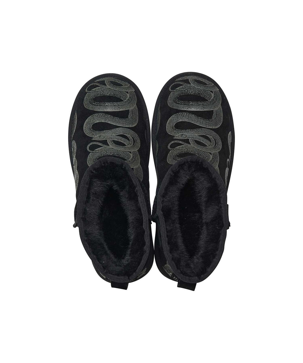 SNAKE LOOP Platform Boots
