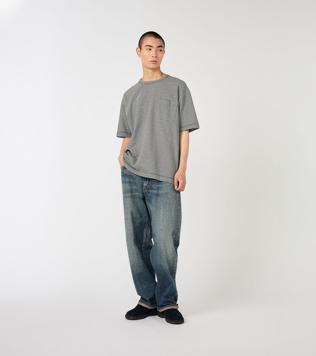Micro Stripe Pocket Tee