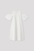 POTTERY ORNAMENT SHORT BELL SLEEVE FLARE DRESS