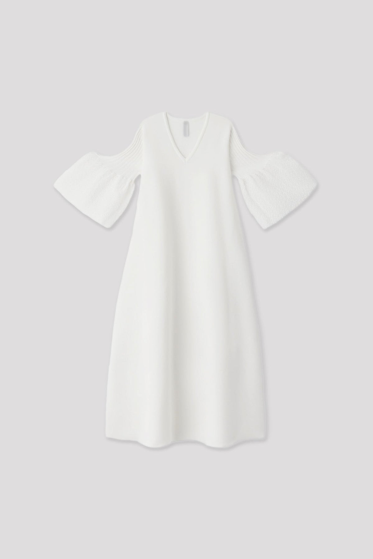 POTTERY ORNAMENT SHORT BELL SLEEVE FLARE DRESS