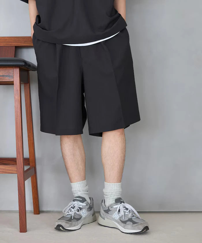 Functional Fabric Pullover Short Sleeve Shirt Set 3-piece Set / Washable / UV Cut / Quick Dry / Cool Touch