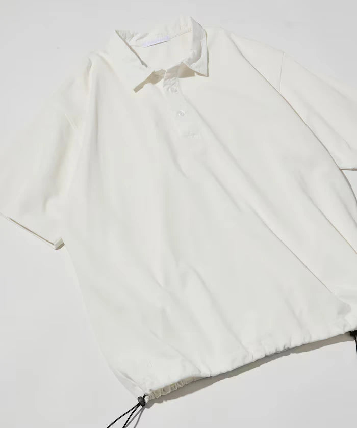 Big Silhouette Spindle Short Sleeve Tech Polo