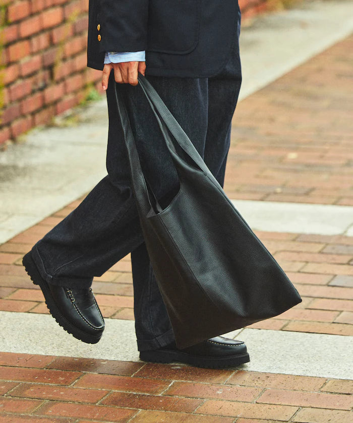 Leather Marche Bag / Leather Marche / Tote Bag / Cowhide / Water-repellent Leather