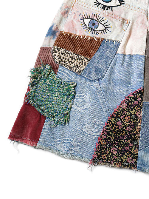 14oz Denim Tie-Dye Mini Skirt (SPEAKEASY Remake...)
