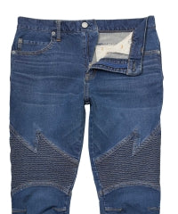 Box Logo Shirring Denim Pants