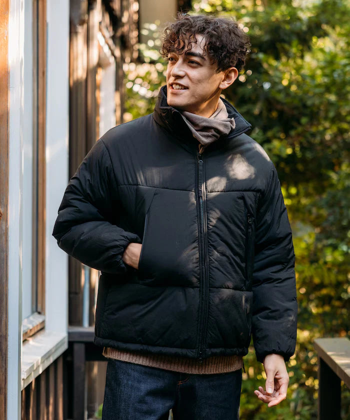 PRIMALOFT PUFF JACKET / Primaloft Stand Collar Puff Jacket / Insulated Blouson