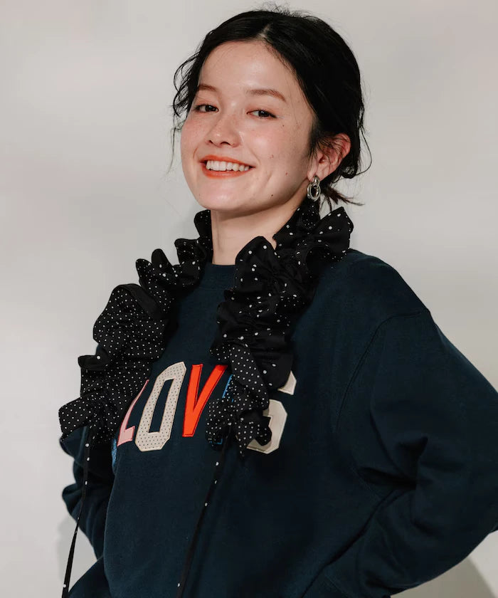 Dot Combi Frill Collar