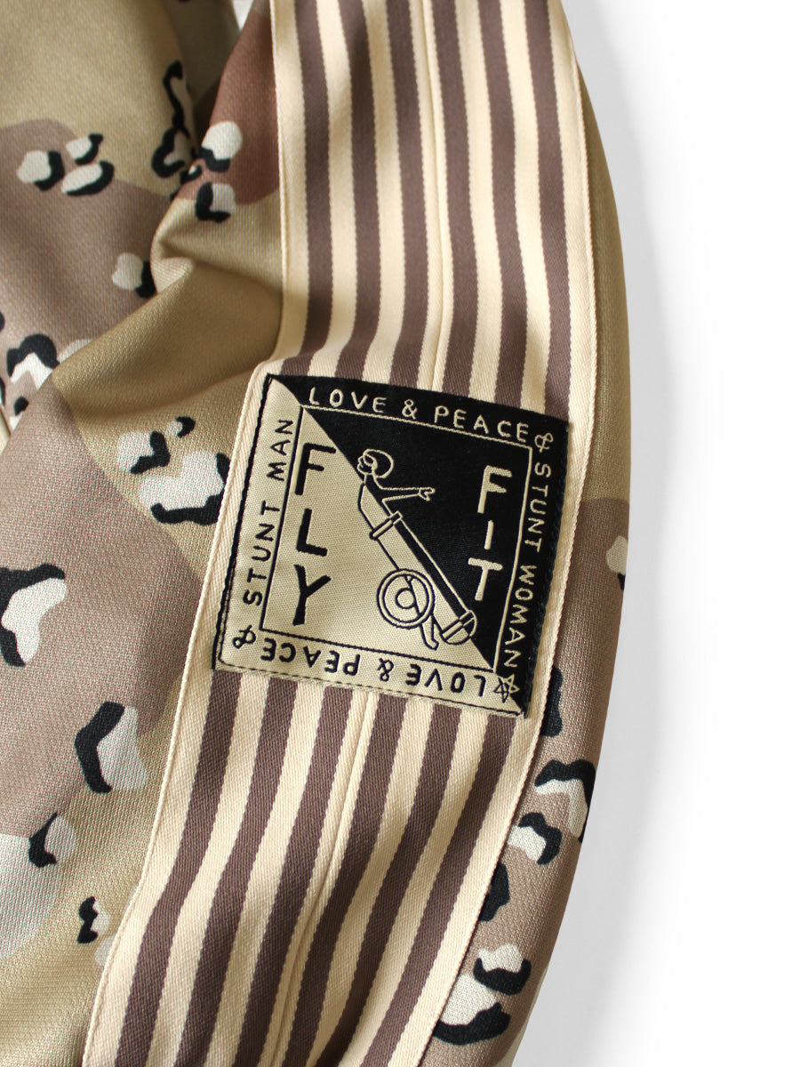 Smooth Jersey Chocolate Chip Camouflage Track Jacket