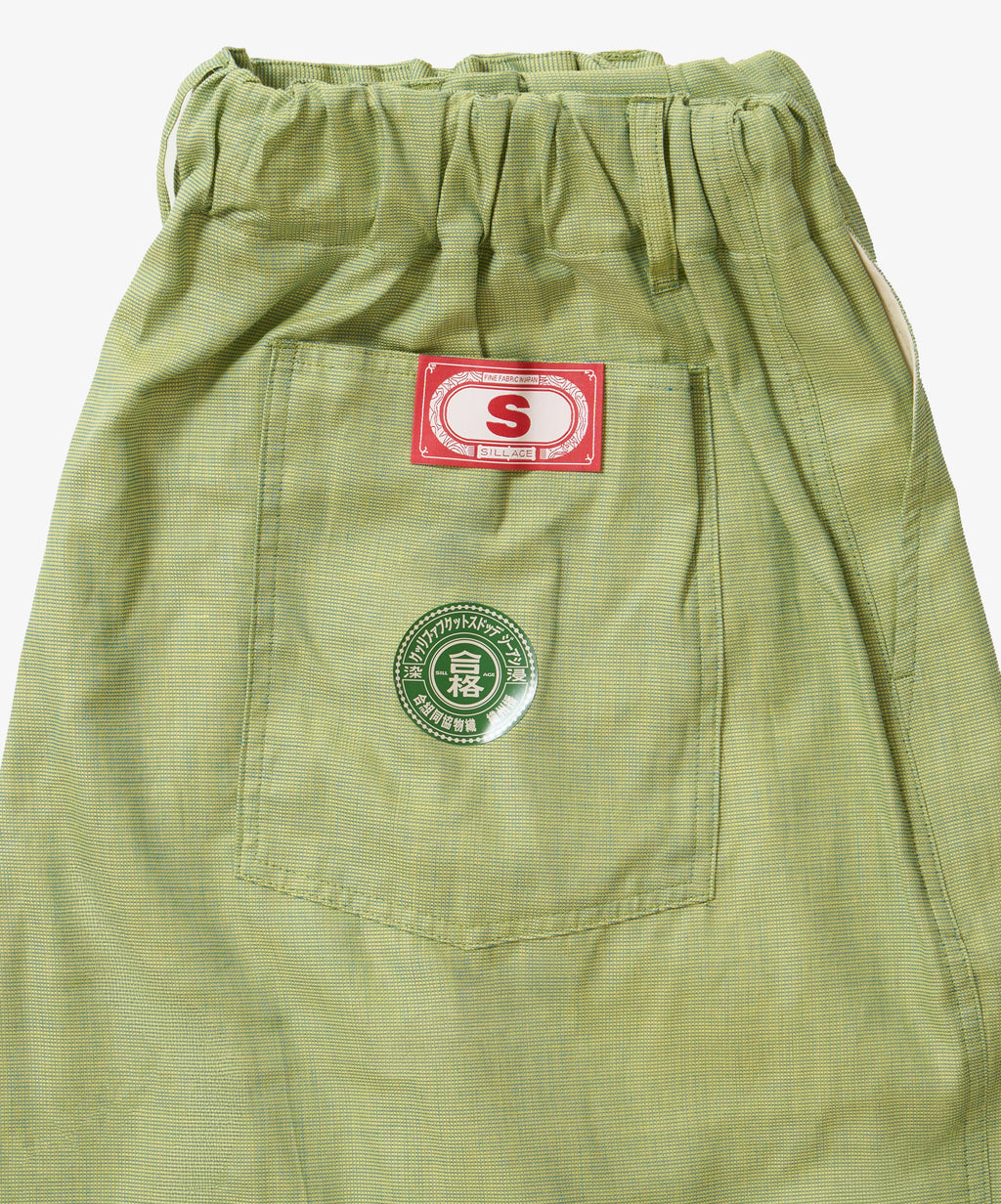 banshu ori circular fatigue short pants green