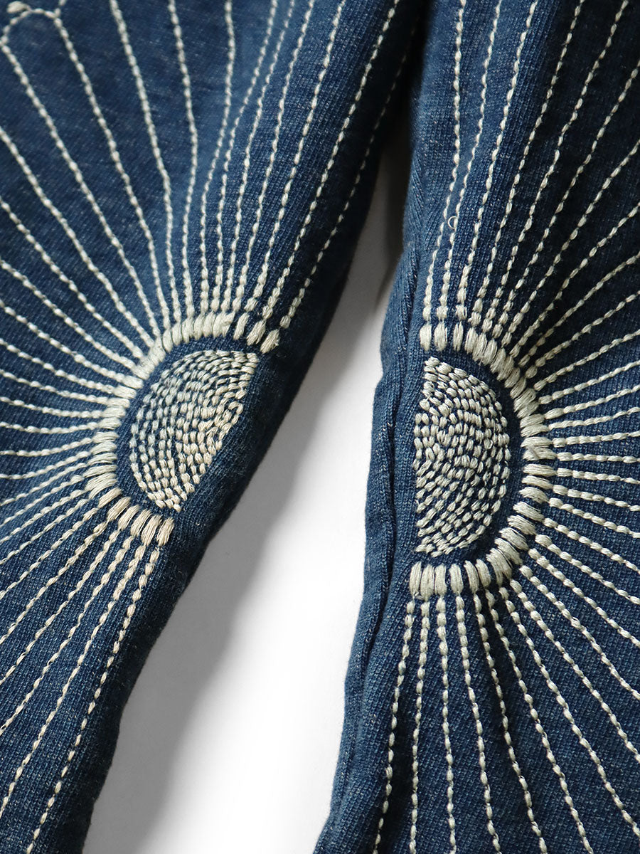 IDG Back Fabric Sweat Rib Pants (Furoshiki Embroidery)