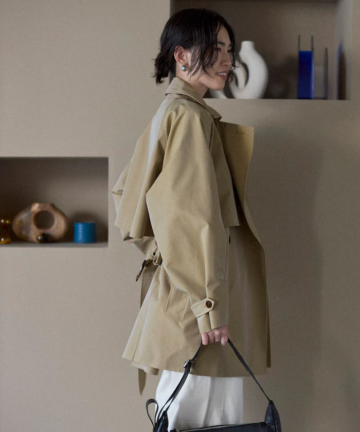 T/C Chambray Short Trench Coat