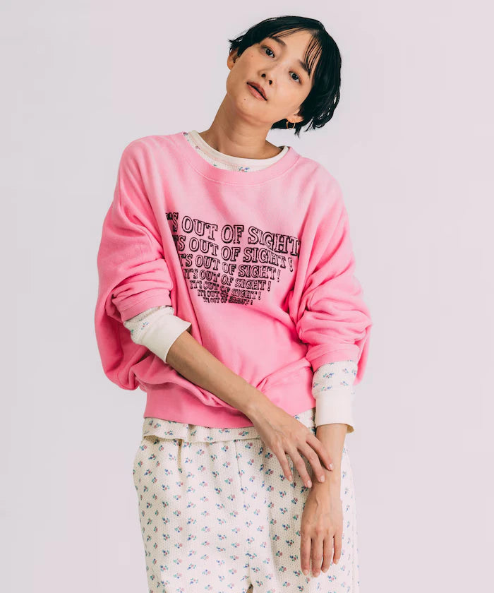 Fade Print Dolman Sweat