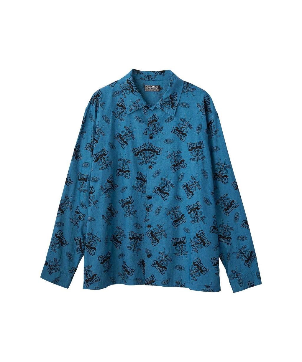 Bad Ass Whisky Pattern Flat Color Shirt