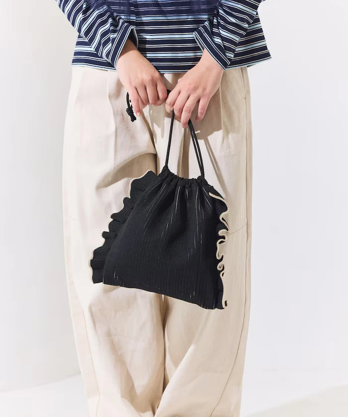 Multiway Color Knit Frill Shoulder Bag