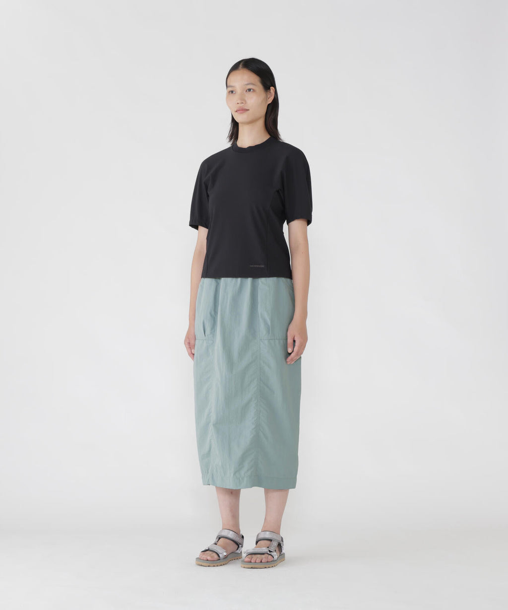 crinkled nylon skirt (W)