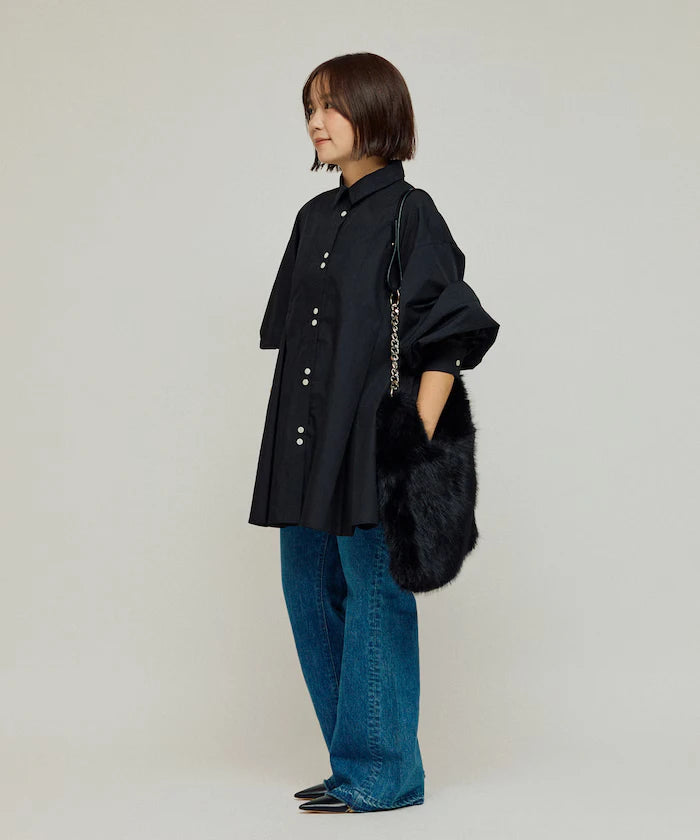 Box Stack Balloon Sleeve Long Sleeve Shirt