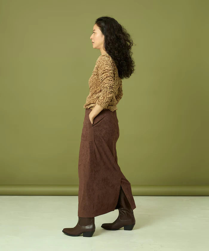 Mesh Velour Top