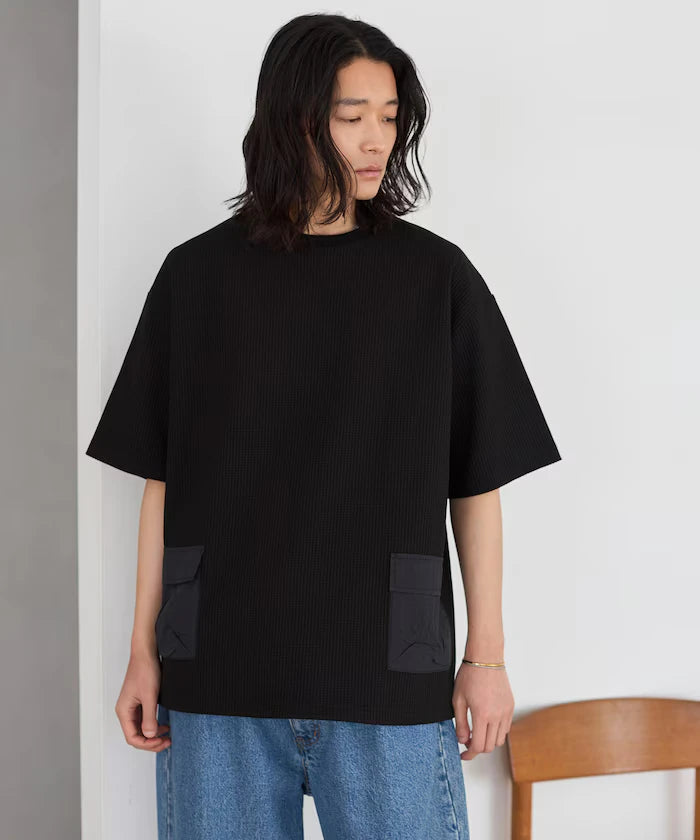Side Pocket Spindle Tech Thermal Short Sleeve T-Shirt / Big Silhouette