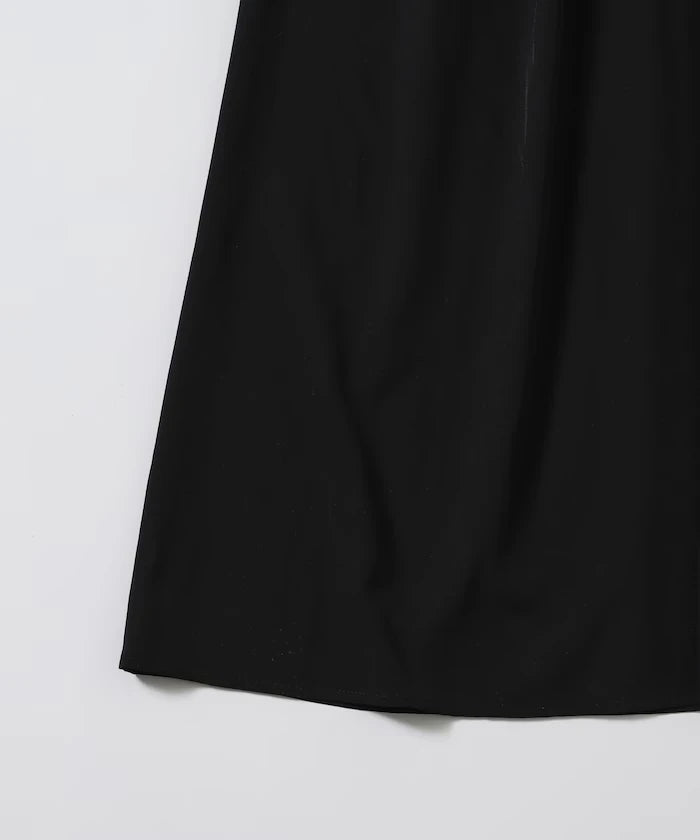 Organic Cotton Mixed Material Docking Gather Dress