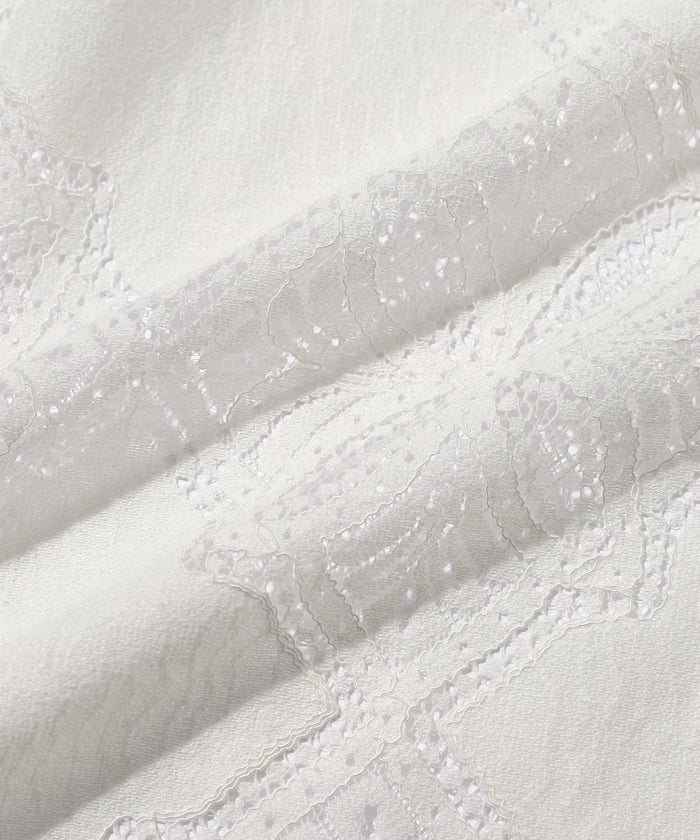 [February 12 12:00 Release] Panel Lace Shirt Jacket / Compatible with Setup
