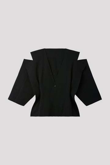 MILAN CREASE COLLARLESS JACKET