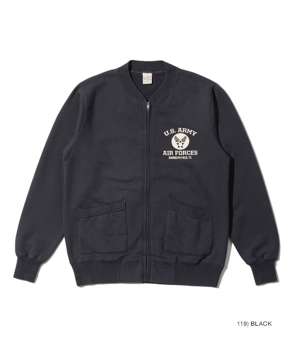 SET-IN ZIP SWEAT SHIRT ���U.S. ARMY AIR FORCES���