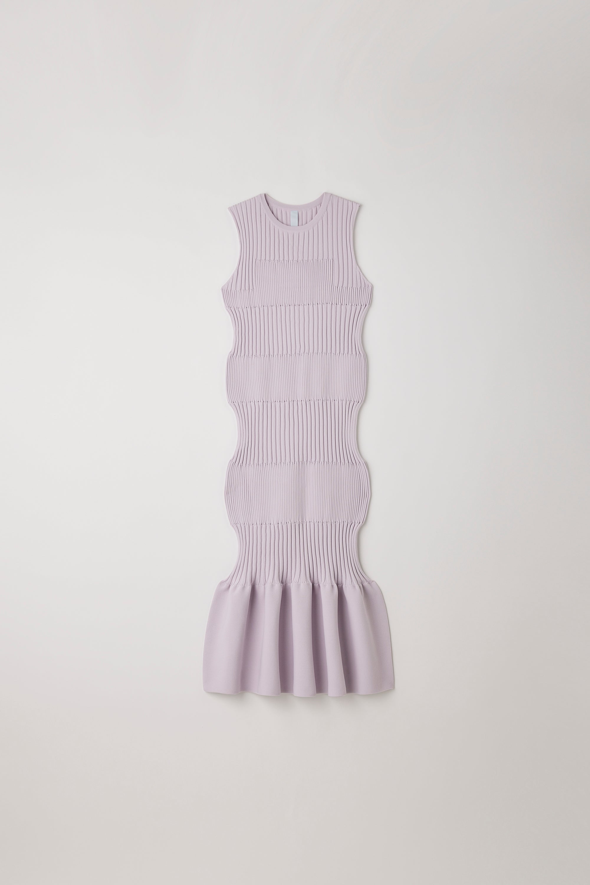 FLUTED SLEEVELESS MERMAID DRESS
