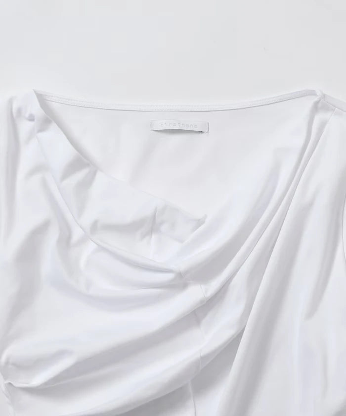Lace Docking Draped Neck Top 【Limited Edition】