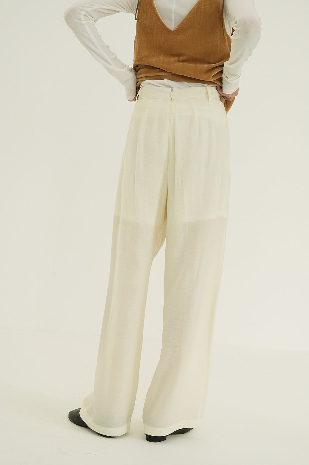 SHEER STRAIGHT PANTS